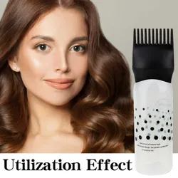 Aplicador de aceite para el cuero cabelludo, botella aplicadora de peine para raíces