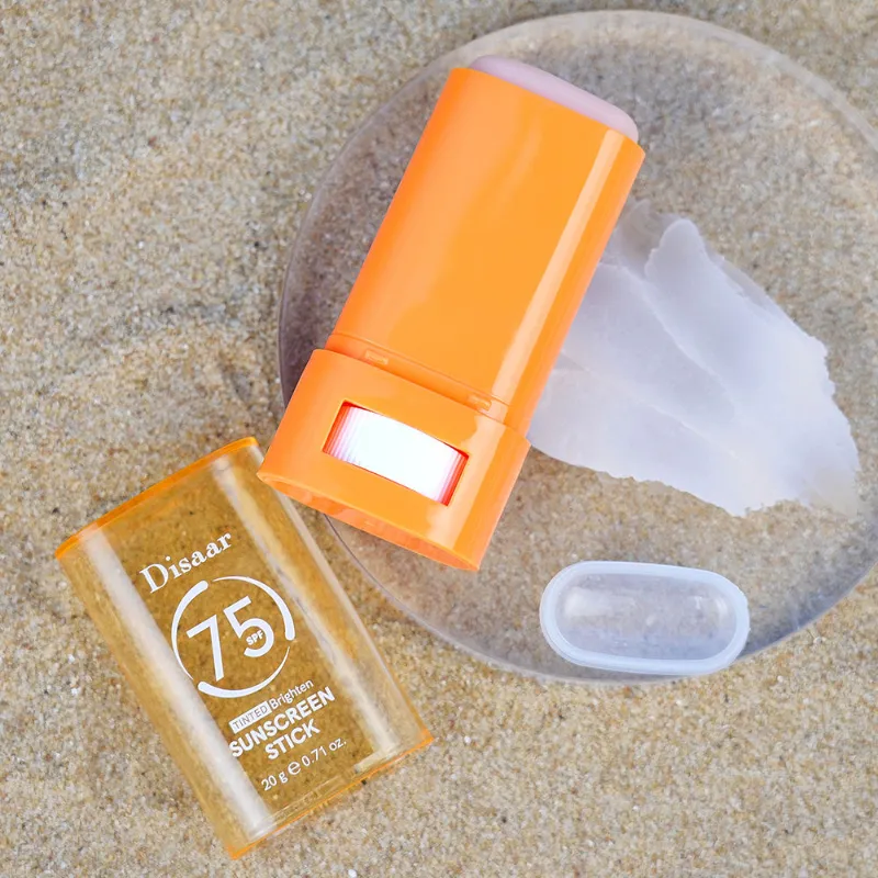 Barras de protección solar  Disaar FPS 75, vitamina C y extracto de granada, tono de piel uniforme, iluminador .20g 