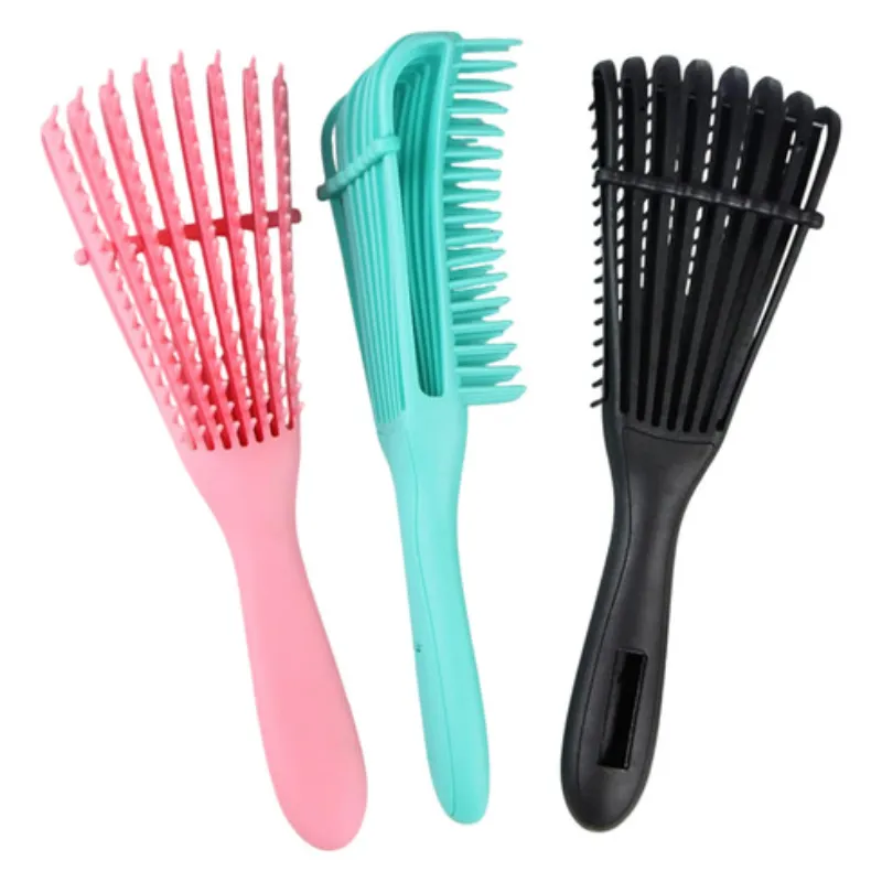 Cepillo desenredante para cabello rizado