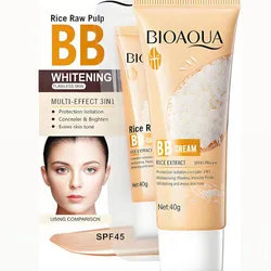 BB Cream Rice Raw Pulp de Bioaqua, un producto de maquillaje y cuidado de la piel multifuncional