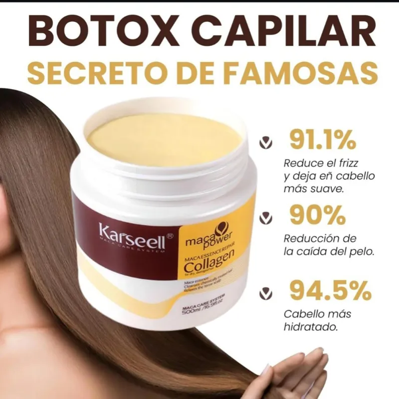 CREMA ALISADORA KARSELL CON COLAGENO PARA EL CUIDADO DEL CABELLO