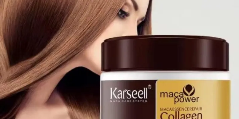 CREMA ALISADORA KARSELL CON COLAGENO PARA EL CUIDADO DEL CABELLO