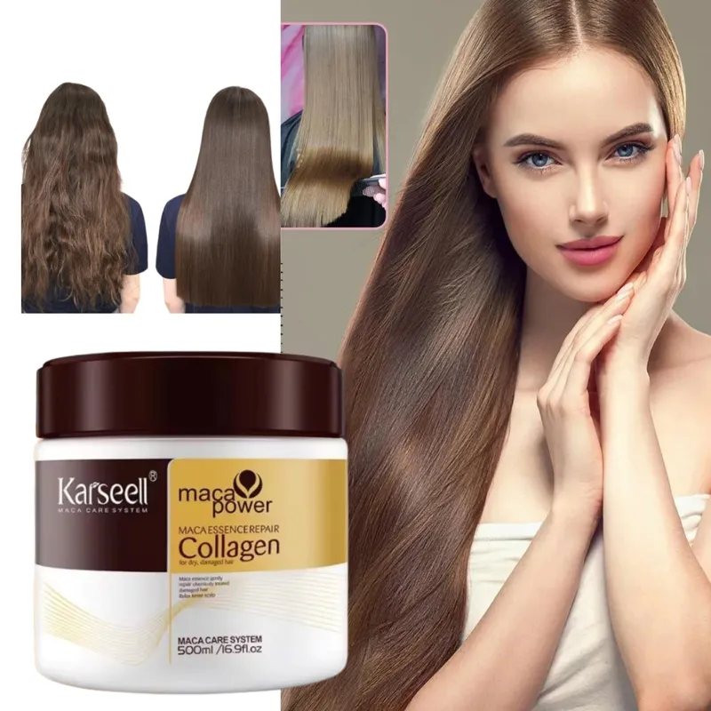 CREMA ALISADORA KARSELL CON COLAGENO PARA EL CUIDADO DEL CABELLO