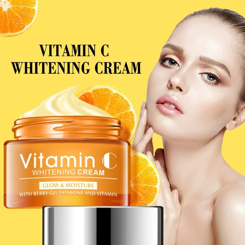 Crema Blanqueadora Facial  Hidratante  e Iluminadora  de la Piel con Vitamina C