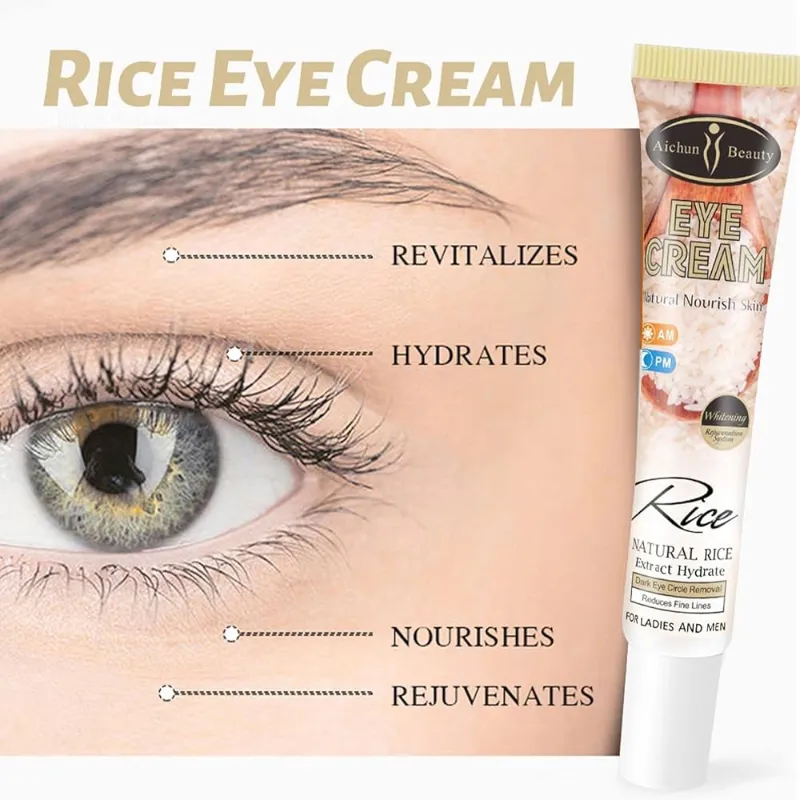 Crema hidratante para ojos con extracto de arroz para la hinchazón de los  ojos 25 ml