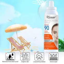 Disaar-Spray líquido de protección Solar para el cuerpo y la cara, Protector UVA&UVB 90.