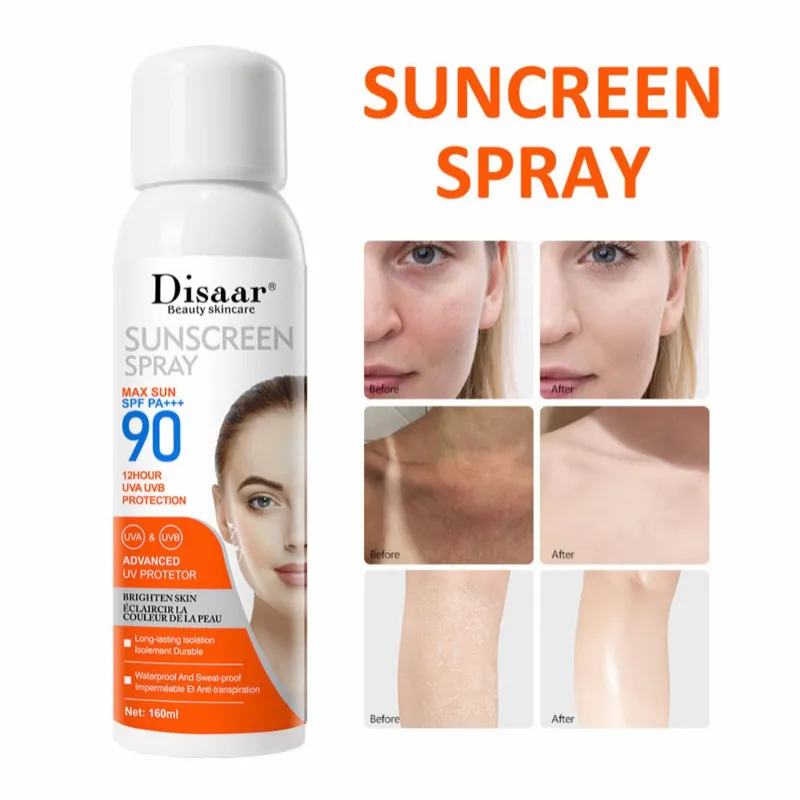 Disaar-Spray líquido de protección Solar para la cara  y el cuerpo , Protector UVA&UVB 90.