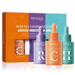 El "Serum Combination Set" de Bioaqua es un conjunto de tres sérums faciales: 