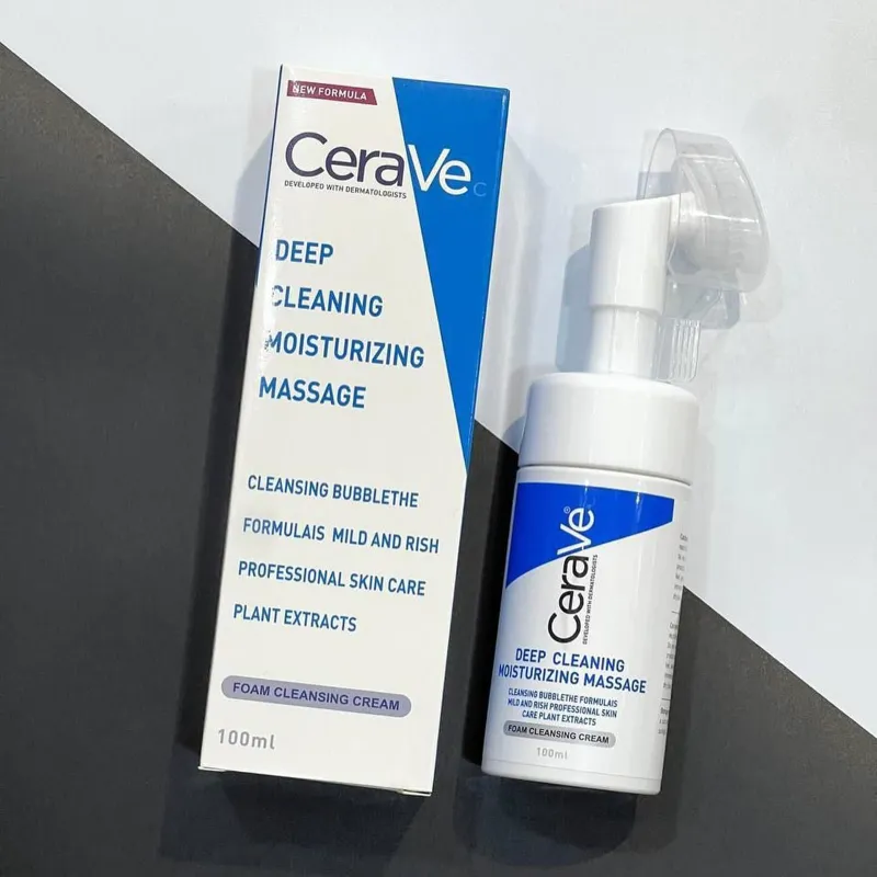 Espuma limpiadora facial CeraVe con Cepillo