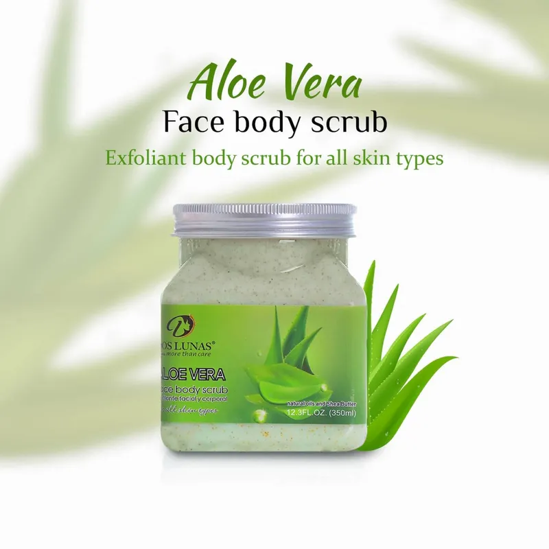 Exfoliante Facial y Corporal de Aloe Vera 350ML