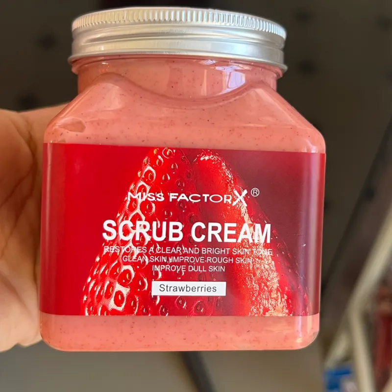 Exfoliante facial y corporal de fresa 🍓 