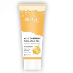 Gel exfoliante de la marca Dr. Rashel, formulado con vitamina C y cúrcuma. 