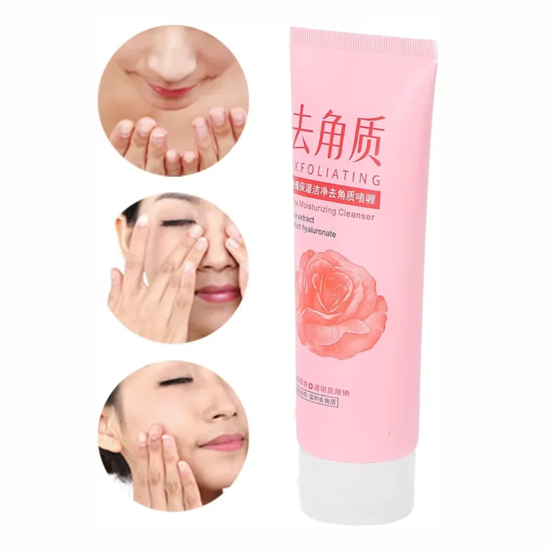 Gel exfoliante suave de rosas