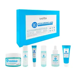 SET DE SEIS PIEZAS REPARADORAS ANTIEDAD CON ÁCIDO HIALURÓNICO