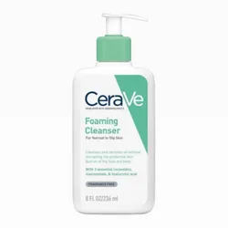 Limpiador Espumoso CeraVe Para Pieles Normales A Grasas | Fórmula Refrescante Y Que Controla La Grasa