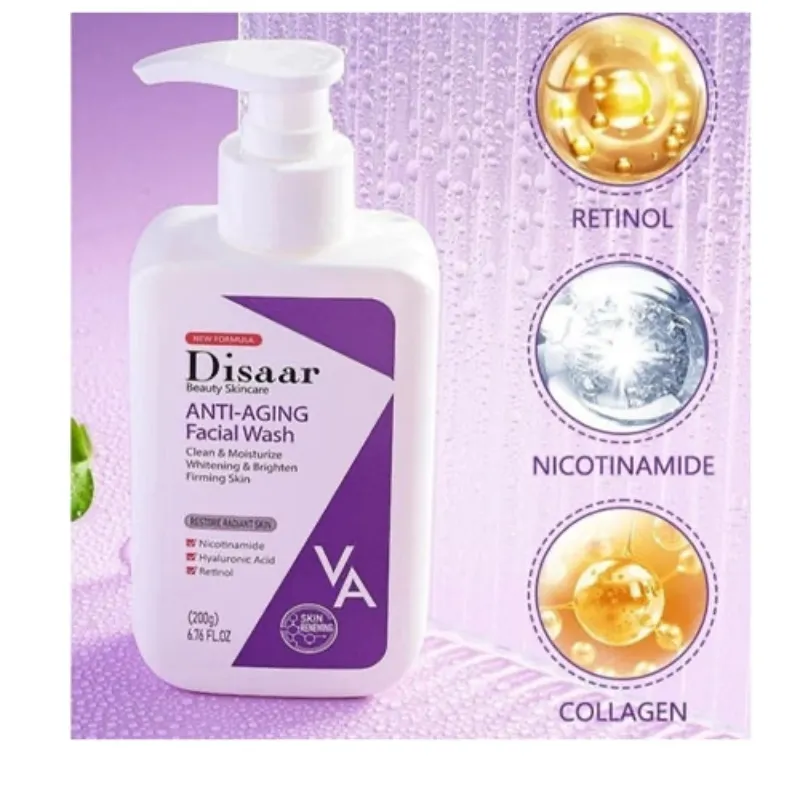  Limpiador Facial Blanqueador Antienvejecimiento, Reafirmante, Ilumina La Piel, Reparación de Retinol y Niacinamida
