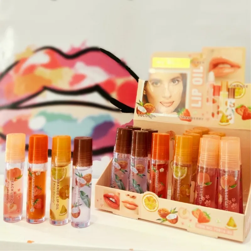 Lip oil Durazno,frutilla,naranja y coco