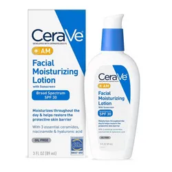 Loción hidratante facial CeraVe AM con SPF 30( 89ml)