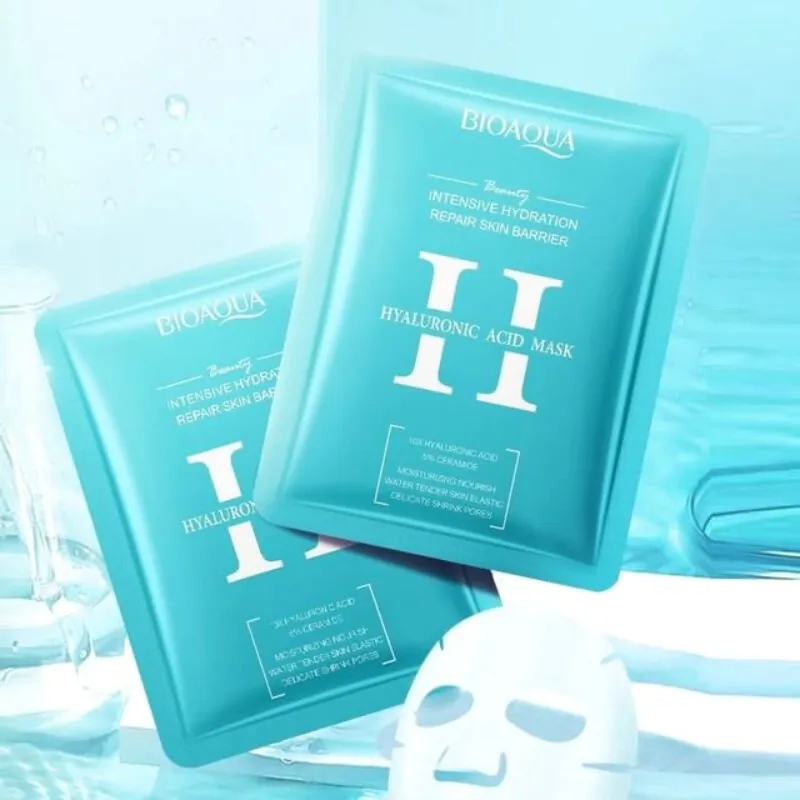 MASCARILLA FACIAL DE ÁCIDO HIALURÓNICO   BIOAGUA