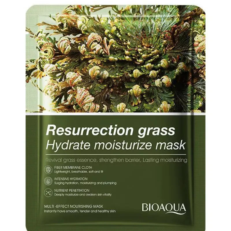 Mascarilla facial hidratante con hierba de resurrección
