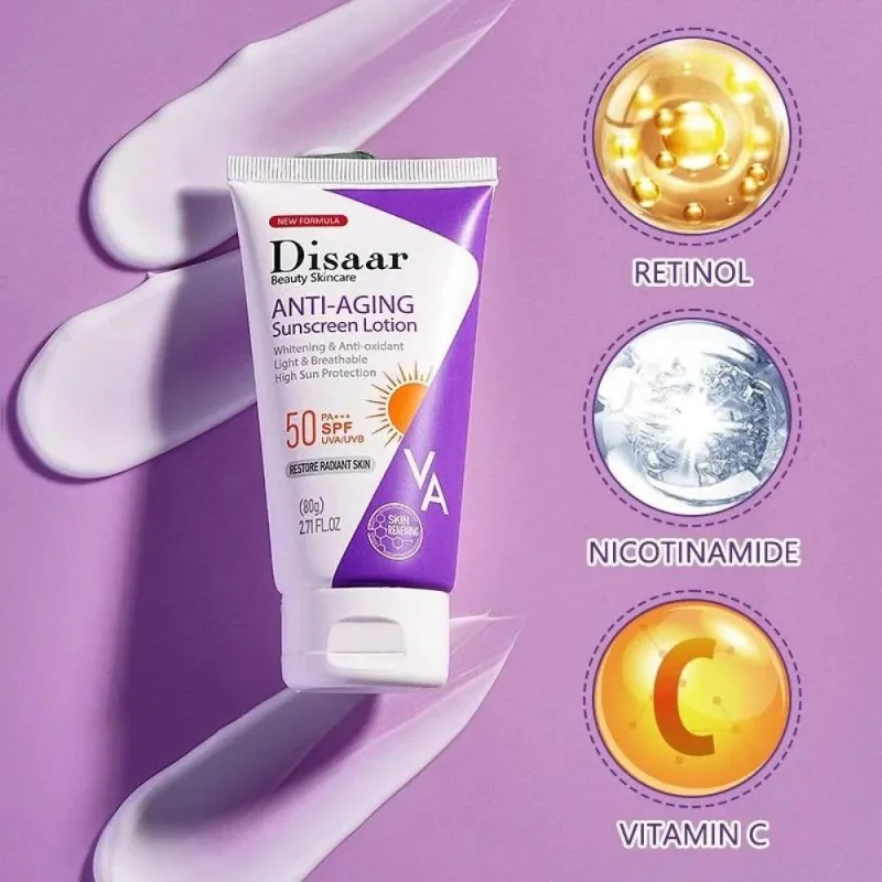 Protector solar facial antiedad de la marca Disaar.