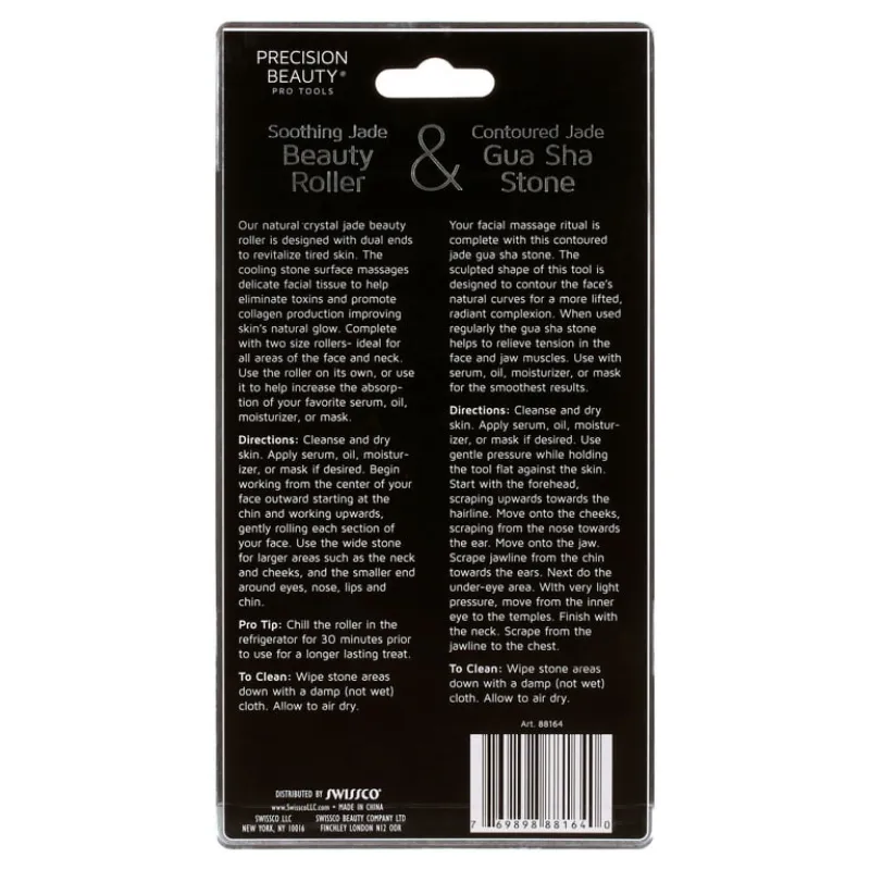 Rodillo de Jade  y Gua Sha, Masajeador  Facial 