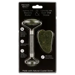 Rodillo de Jade  y Gua Sha, Masajeador  Facial 