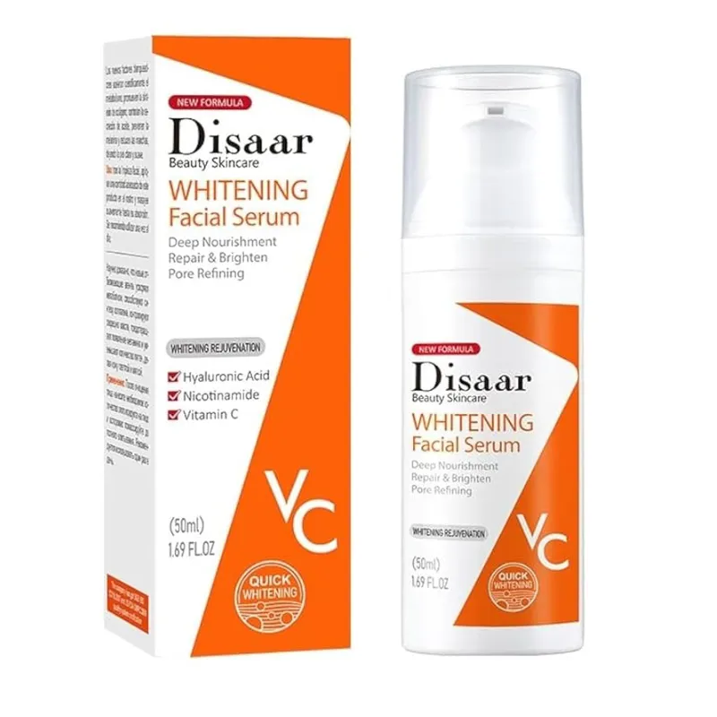Serum facial blanqueador con Vitamina C, Niacinamida y Ácido Hyalurónico DISAAR Beauty 50 ml