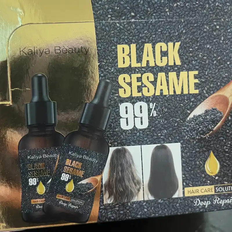 Esencia para el cuidado del cabello suave de sésamo negro KB