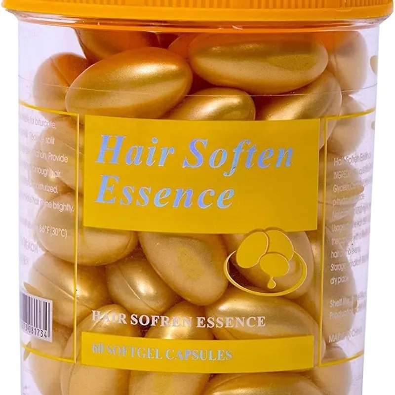 Vitamin-E Cápsulas Capilares para Caídas Capilares, Reparación de Daños, Anticaspa, Brillo - 60 Cápsulas