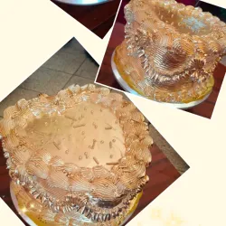 Cake de corazón matizado 