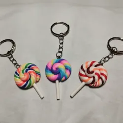 Llaveros con chambelona 🍭🧁🍩