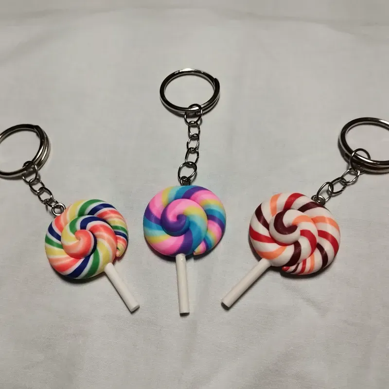 Llaveros con chambelona 🍭🧁🍩