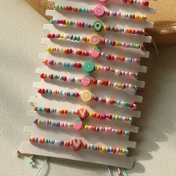 Pulseras de mostacillas con frutas 🍇🍓🥑
