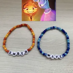Pulseras para compartir 🧡💙