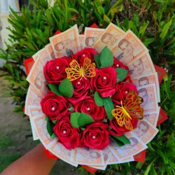 Ramo de flores con dinero 💐💸