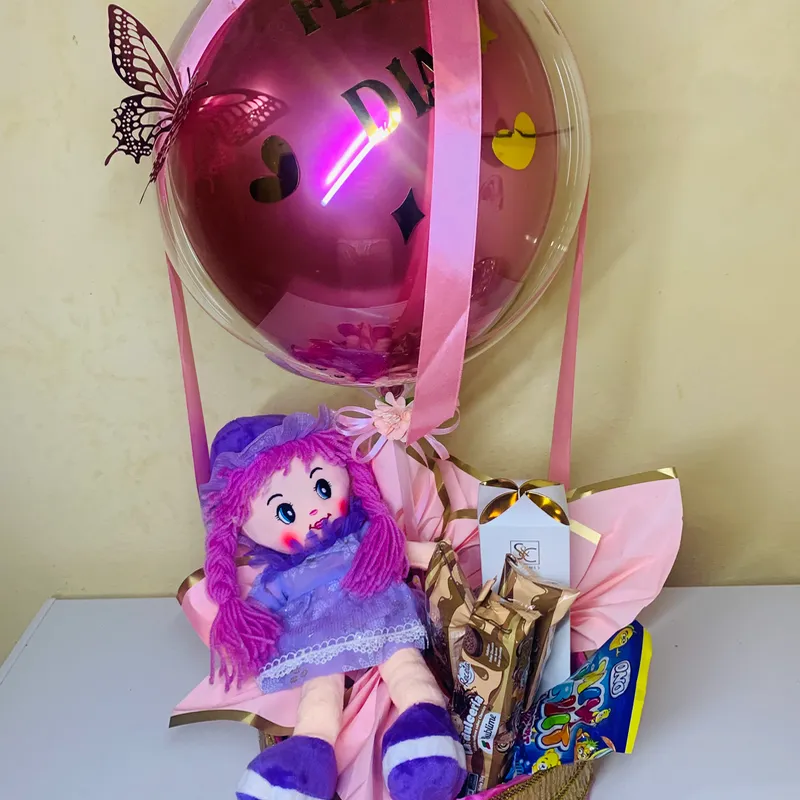 Cajita de regalo con peluche