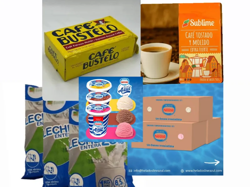 Helados , Café y Leche 