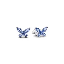 Aretes de Mariposa Azul