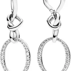 Argollas de corazón anudado