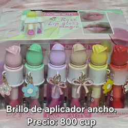 Brillo mágico de rosas con llavero🌹