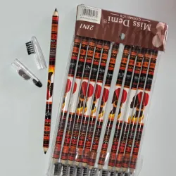 Lápiz de ceja doble.(Negro +carmelita)🖤