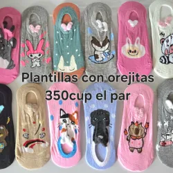 Plantillas de media con orejitas🧦