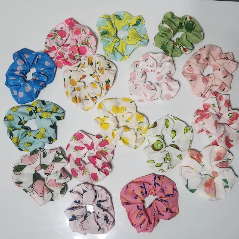 Scrunchies frutales.🍐🍎🍉🍊🥝