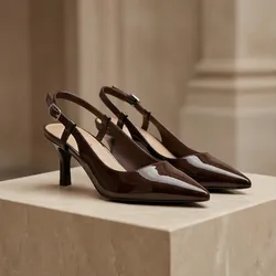 4. Chocolate Elegance Heels 🤎