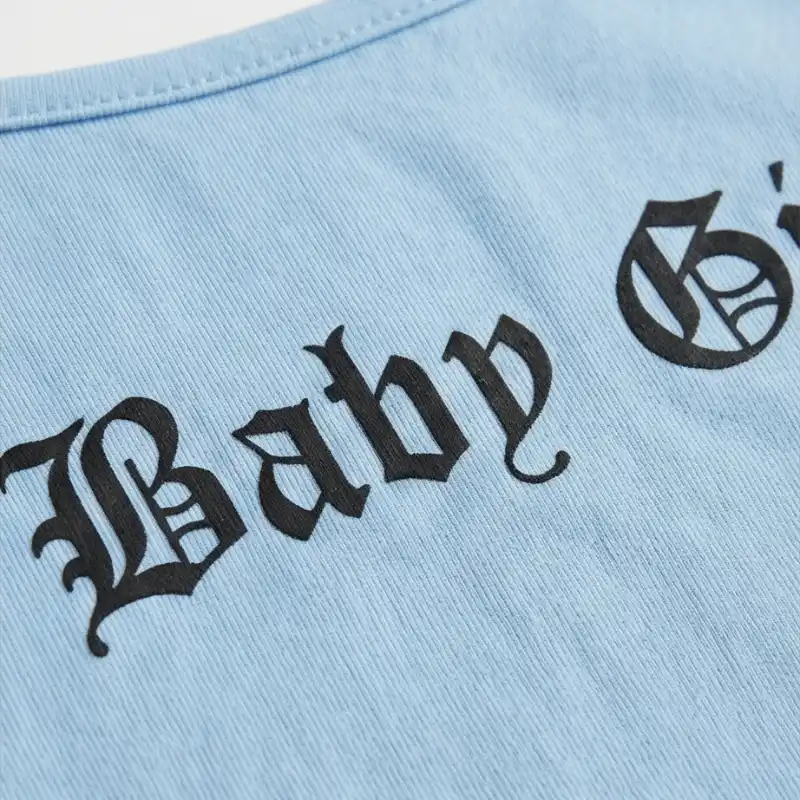 💙 Baby Girl Blue Crop