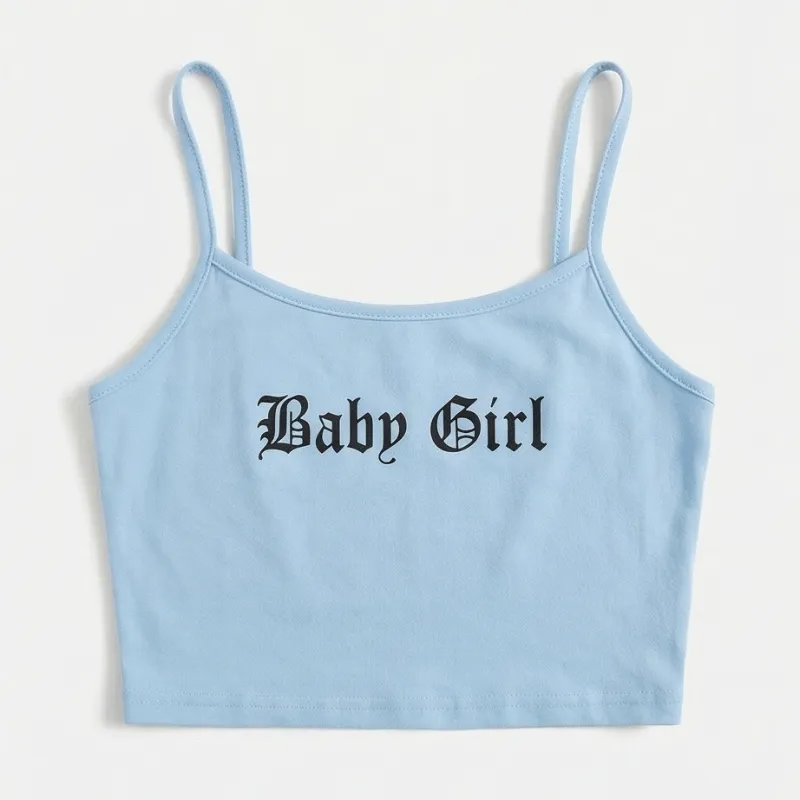 💙 Baby Girl Blue Crop