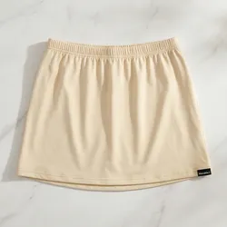 🤍 Beige Mini Skirt