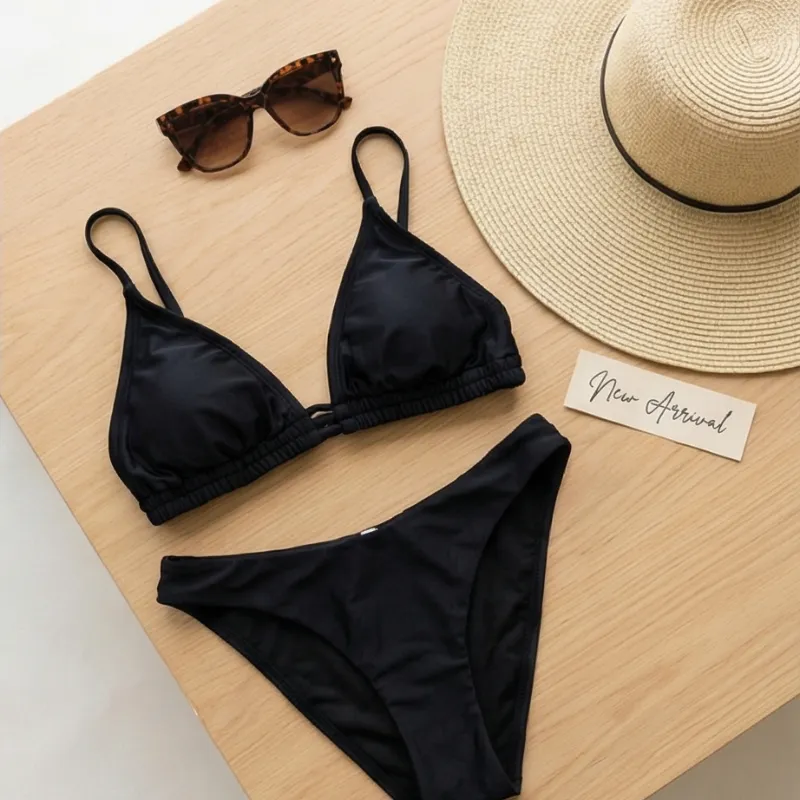 ⚫ Bikini negro clásico