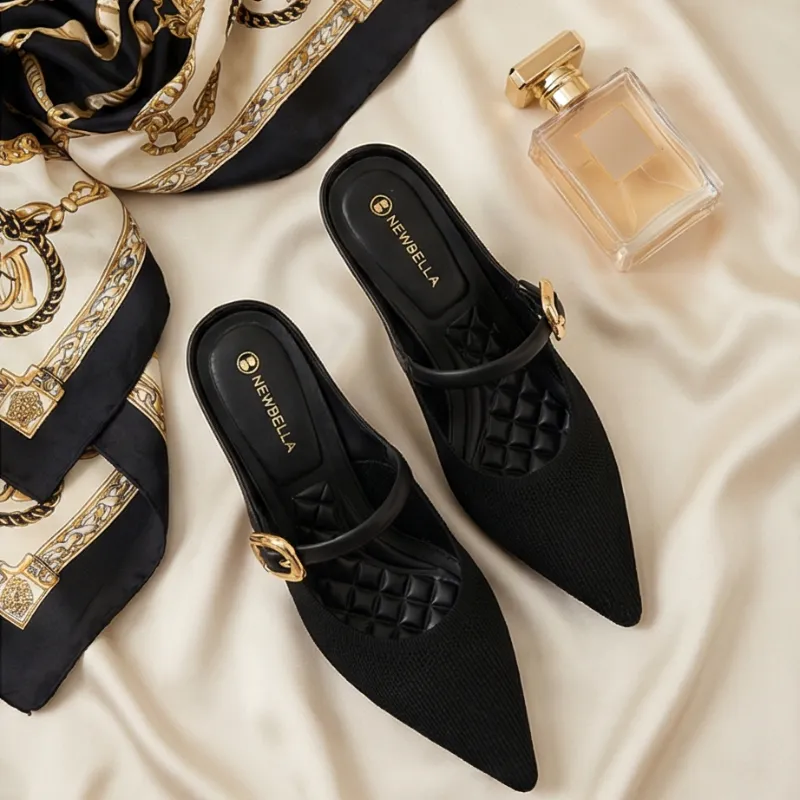 Black Chic Buckle Heels 🖤